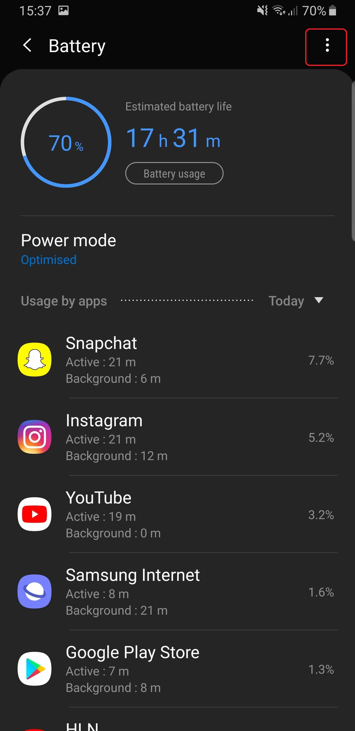 Enable Background Apps Galaxy S8