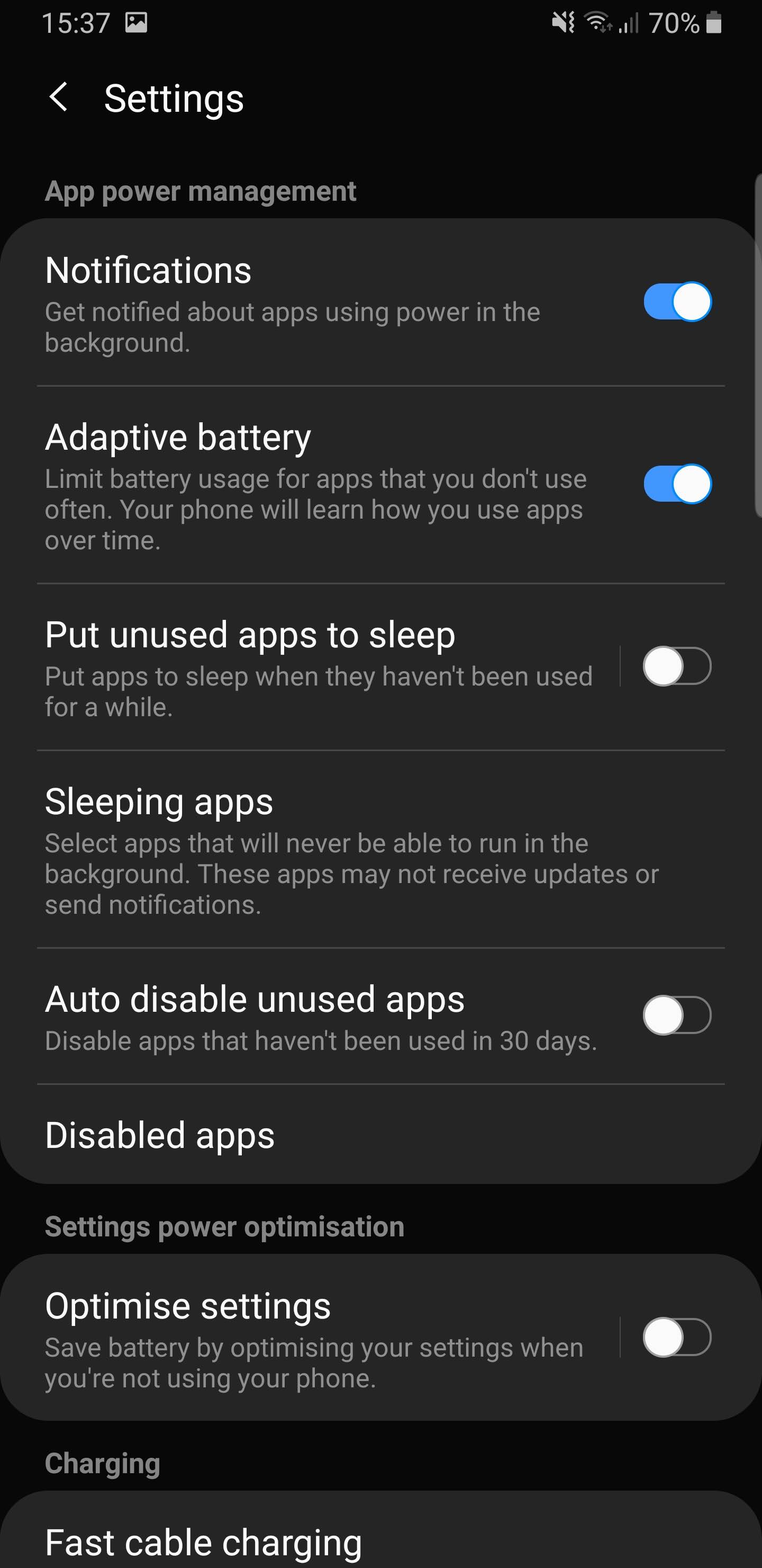 Enable Background Apps Galaxy S8